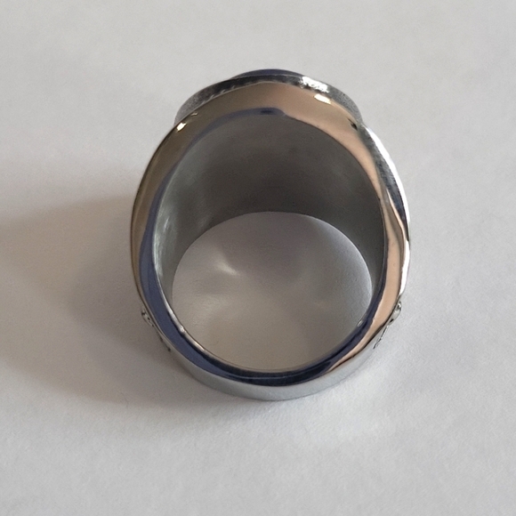 1348- Lapis Lazuli Natural Gemstone Handmade Men's Ring Size 9 NWT - Picture 7 of 8